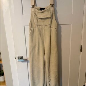 Cozy Cream Overalls